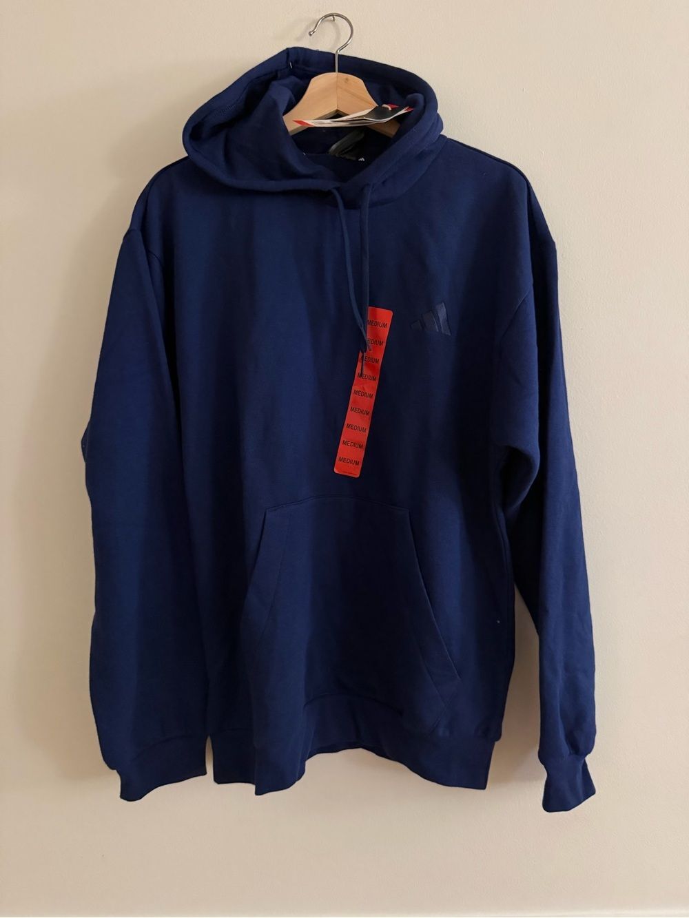New! Adidas Navy Pullover Hoodie
